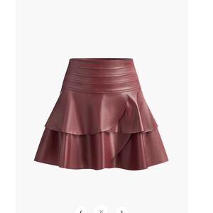 Commense High-Waist Ruffle Skirt Sz XS